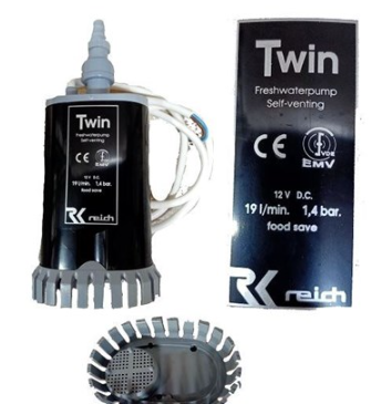 Bomba sumergible TWIN 12V 19lmin 1,4 bar