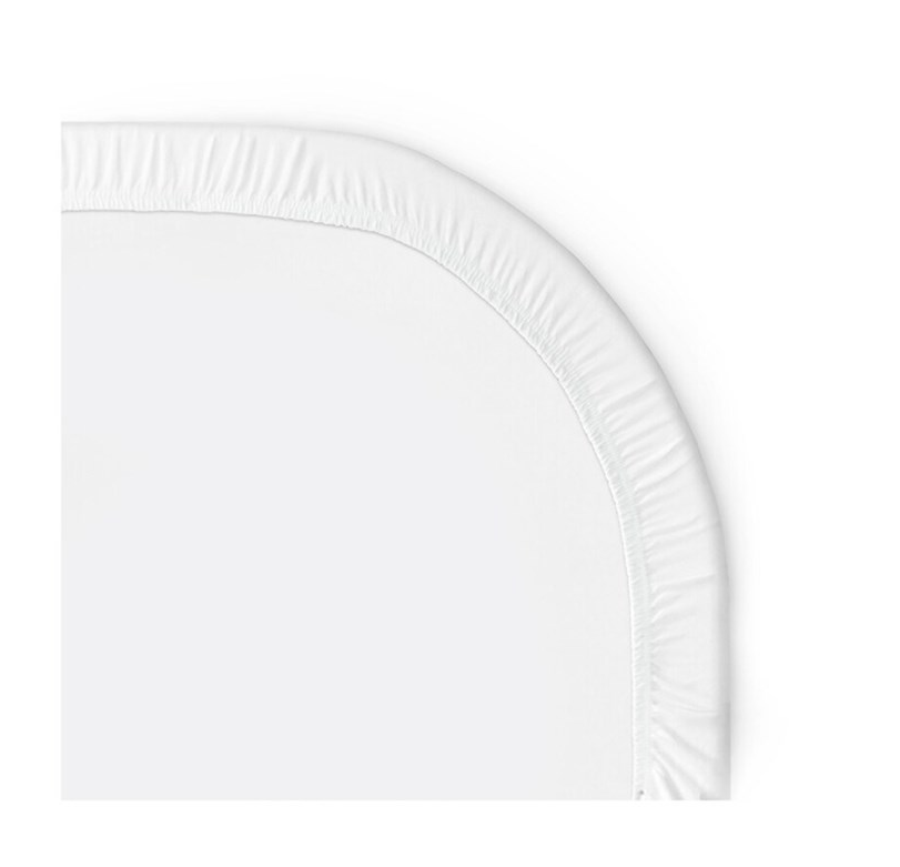 Sábana ajustable Walra Jersey (cama tamaño queen) blanca 130x185 - Imagen 3