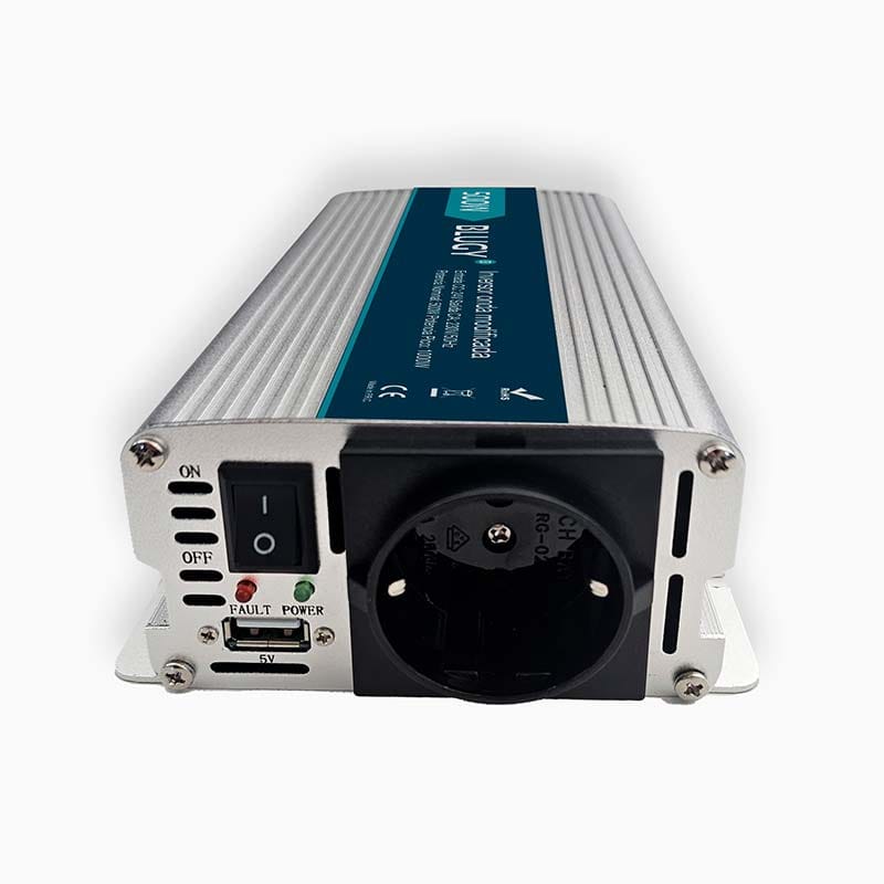 Inversor de onda modificada 500W 24V con enchufe Schuko y USB