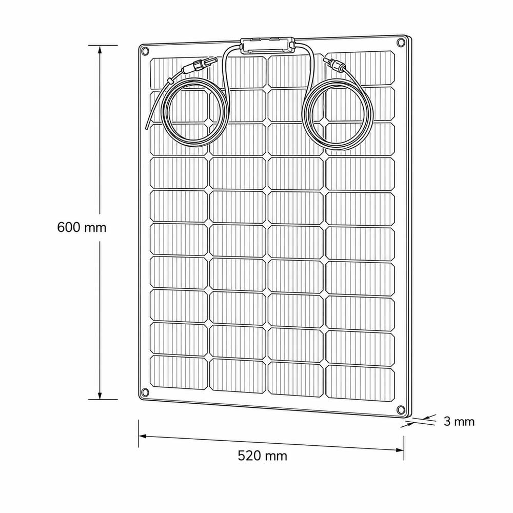 Panel semiflexible 60W - Imagen 2