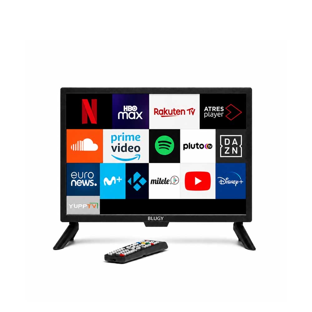 Smart TV Blugy 19 pulgadas con mando a distancia y apps de streaming