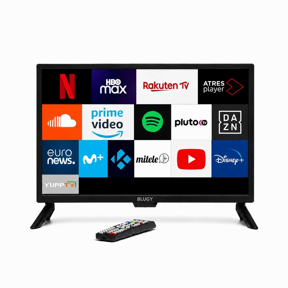 Smart TV Blugy 21,5 pulgadas con mando y apps de streaming