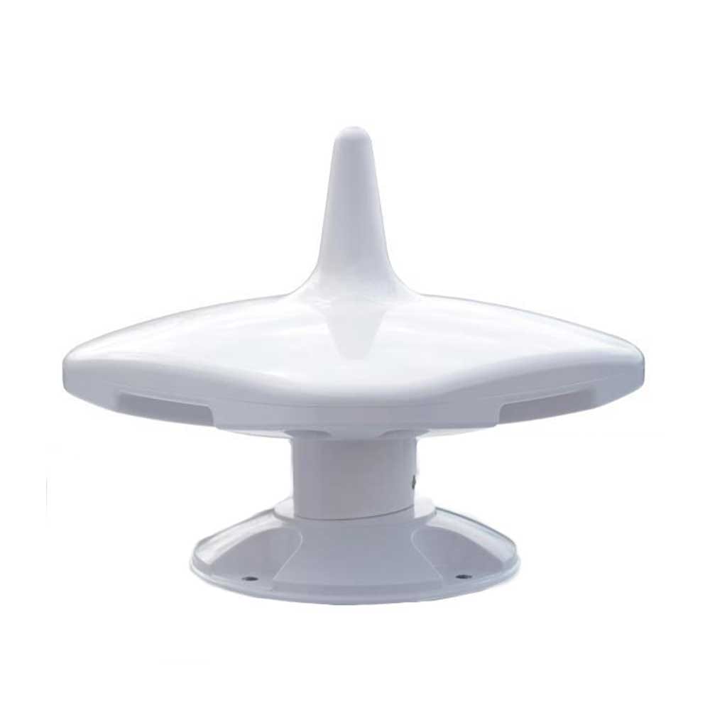 Antena omnidireccional blanca DVBT FM para autocaravana o barco
