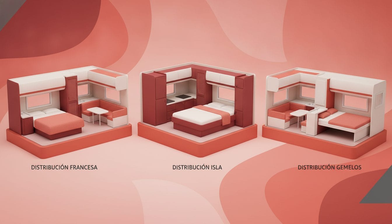 Distribución interior tipos perfiladas arquitectura diseño espacial